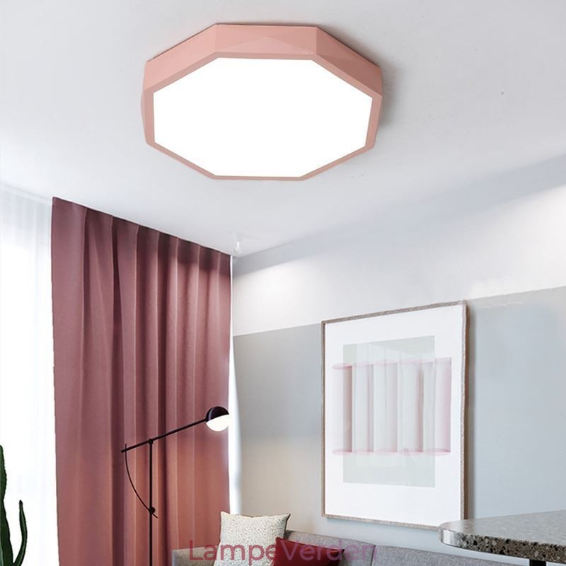Moderne Flush Mount Special Hexagon Design Loftslampe Ultra tynd lampe Light