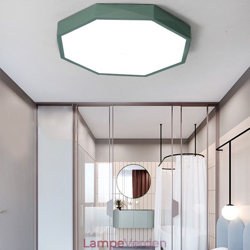 Moderne Flush Mount Special Hexagon Design Loftslampe Ultra tynd lampe Light