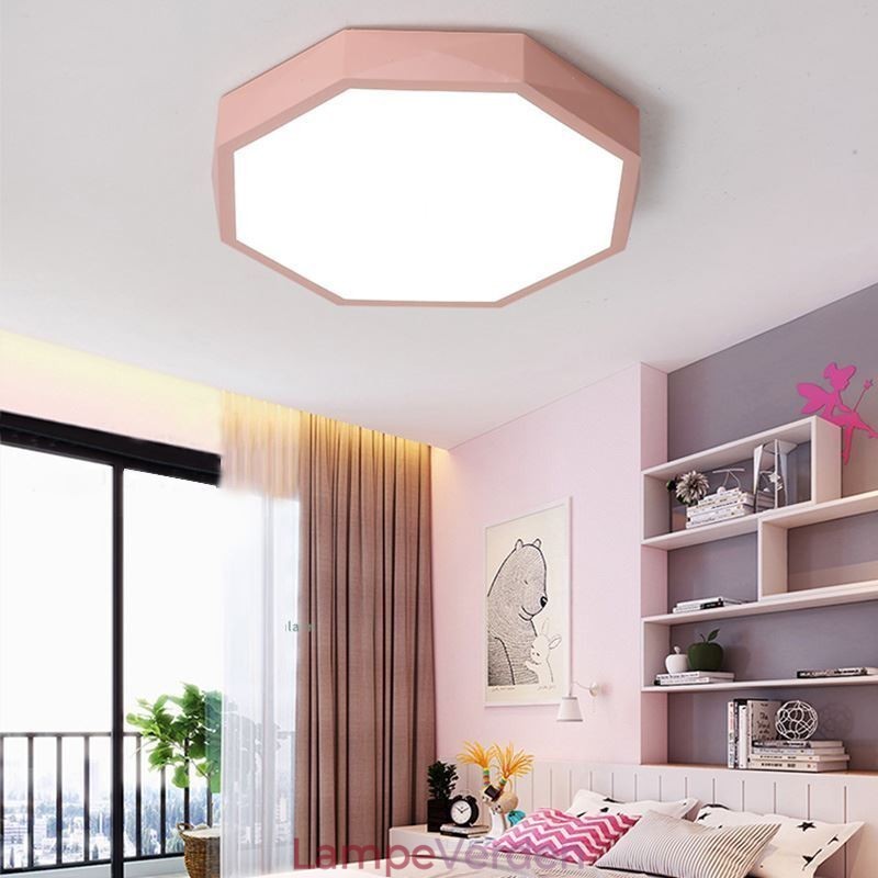 Moderne Flush Mount Special Hexagon Design Loftslampe Ultra tynd lampe Light