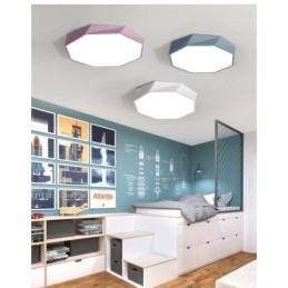 Moderne Flush Mount Special Octagon Design Loftslampe Ultratynd Lampe Light