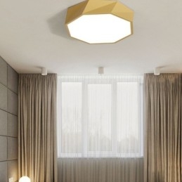 Moderne Flush Mount Special Octagon Design Loftslampe Ultratynd Lampe Light