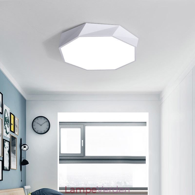 Moderne Flush Mount Special Octagon Design Loftslampe Ultratynd Lampe Light