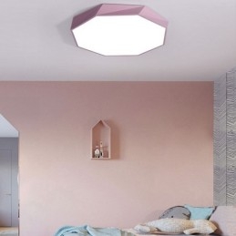 Moderne Flush Mount Special Octagon Design Loftslampe Ultratynd Lampe Light