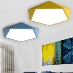Moderne Flush Mount Diamond Design Loftslampe Ultratynd Home Lighting Light