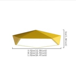 Moderne Flush Mount Diamond Design Loftslampe Ultratynd Home Lighting Light