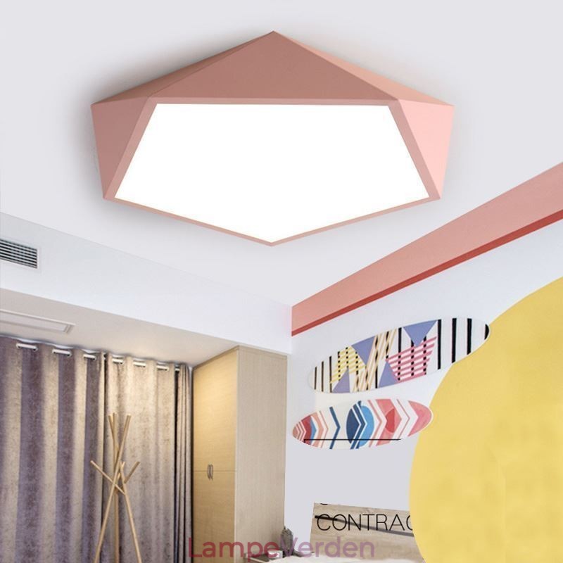 Moderne Flush Mount Diamond Design Loftslampe Ultratynd Home Lighting Light