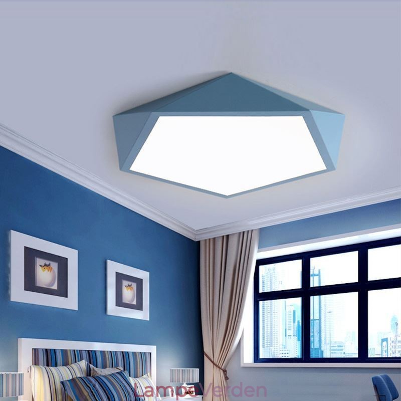 Moderne Flush Mount Diamond Design Loftslampe Ultratynd Home Lighting Light
