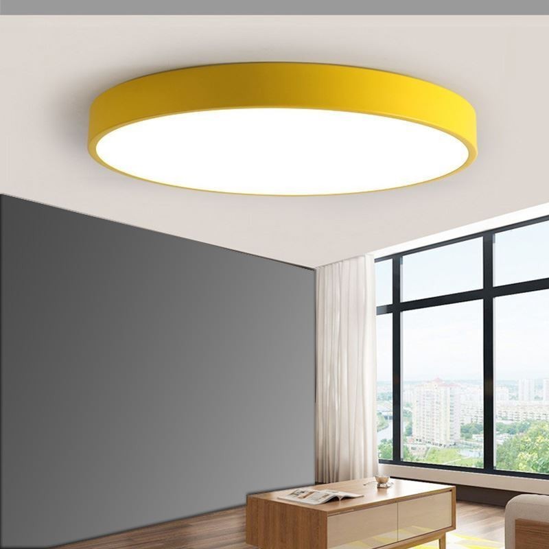 Moderne Flush Mount Rund Loftslampe Ultratynd Home Lighting Light