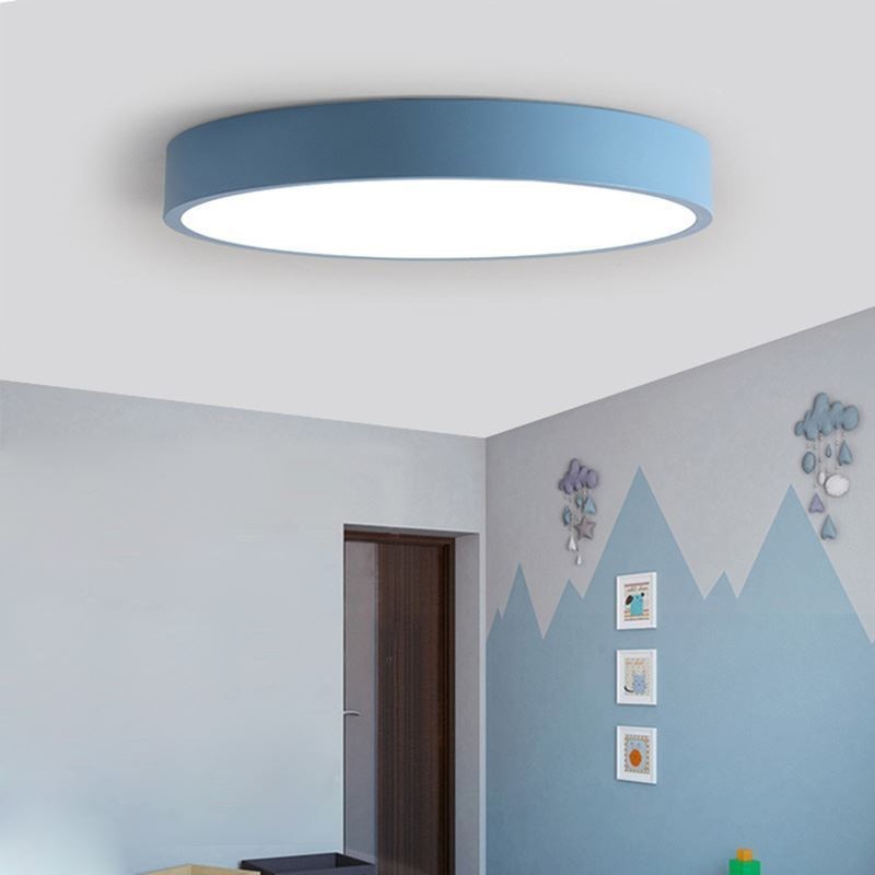 Moderne Flush Mount Rund Loftslampe Ultratynd Home Lighting Light