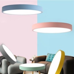 Moderne Flush Mount Rund Loftslampe Ultratynd Home Lighting Light