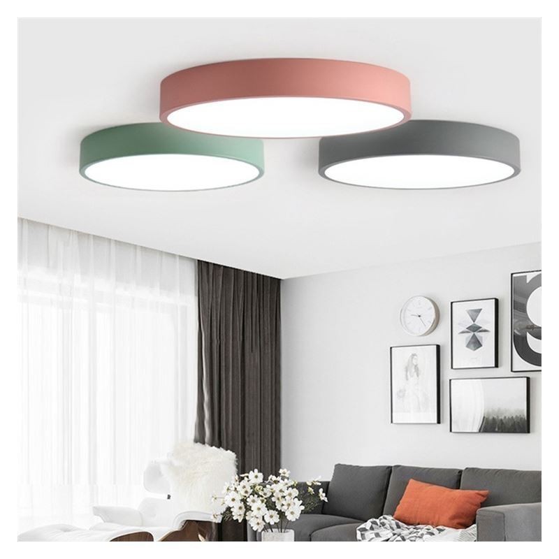 Moderne Flush Mount Ultra Thin Ceiling Light Rund Lamp Light