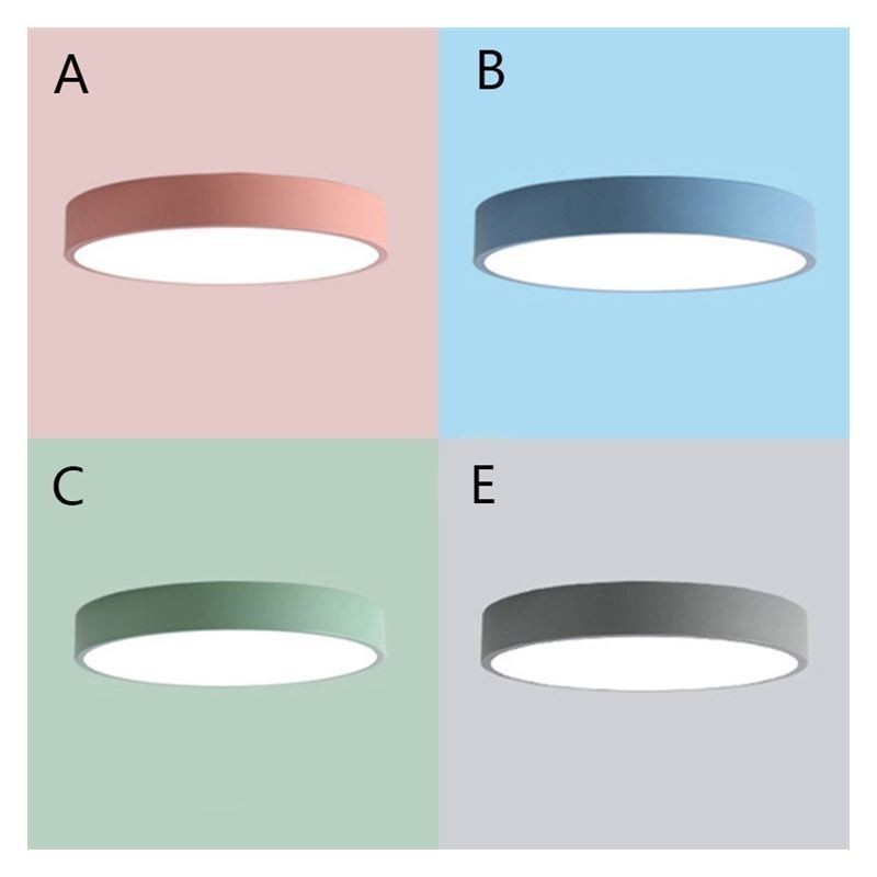 Moderne Flush Mount Ultra Thin Ceiling Light Rund Lamp Light