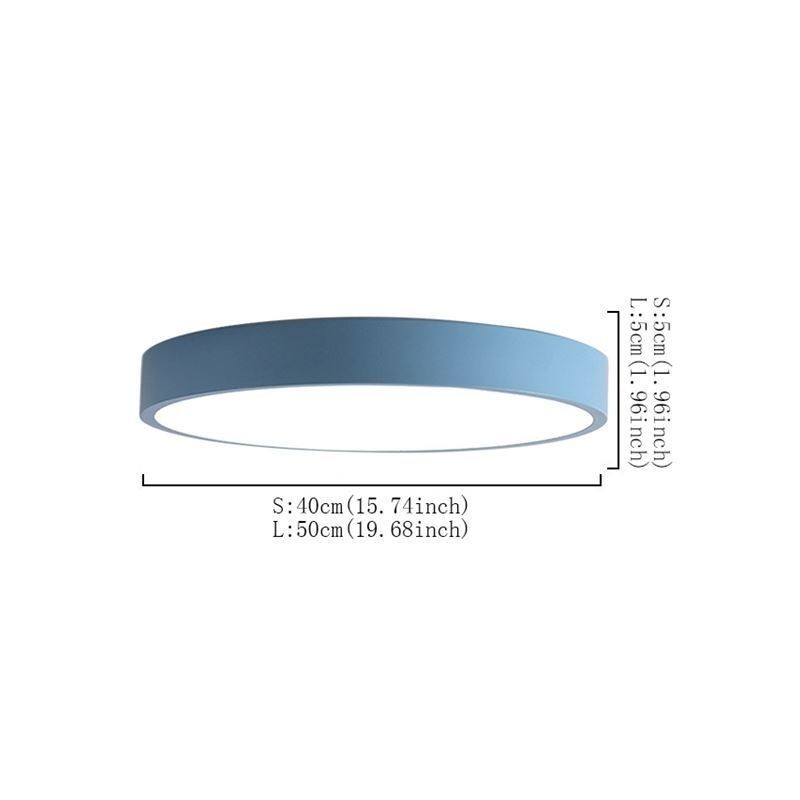 Moderne Flush Mount Ultra Thin Ceiling Light Rund Lamp Light