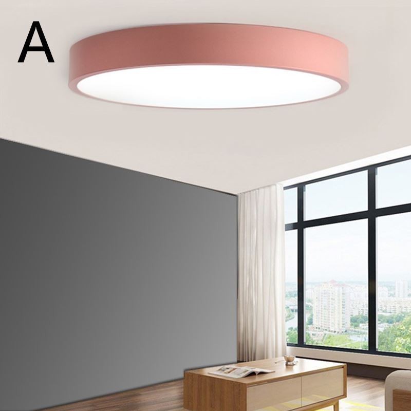Moderne Flush Mount Ultra Thin Ceiling Light Rund Lamp Light