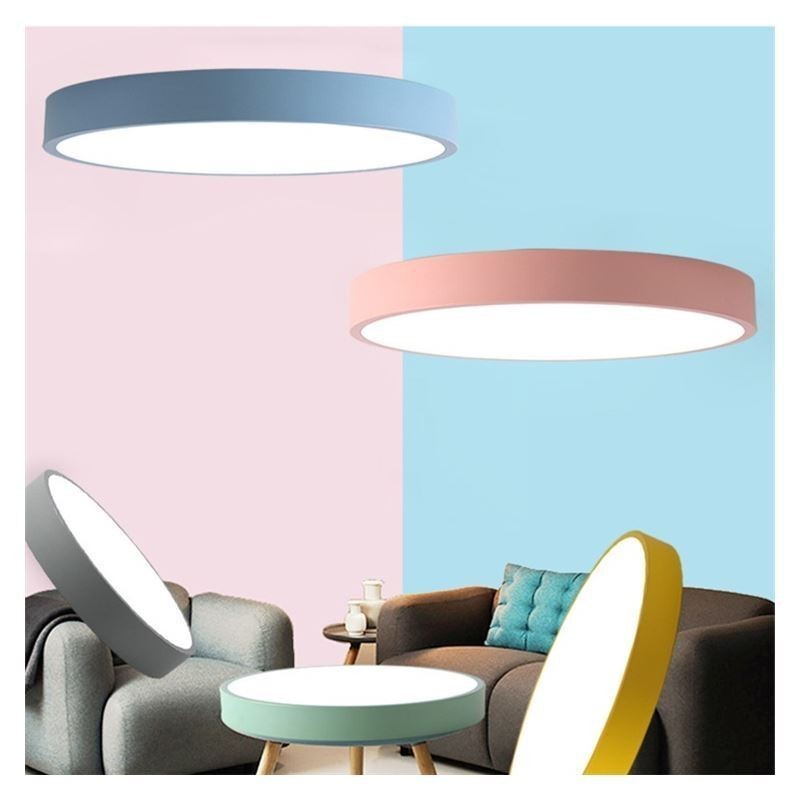Moderne Flush Mount Ultra Thin Ceiling Light Rund Lamp Light