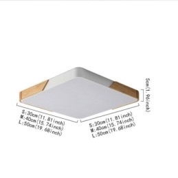 Simpel flush Mount træramme loftslampe Super tynd design lampe Dinging Light