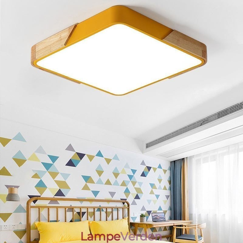 Simpel flush Mount træramme loftslampe Super tynd design lampe Dinging Light