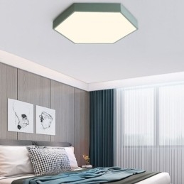 Moderne simpel, indsænket sekskantet loftslampe