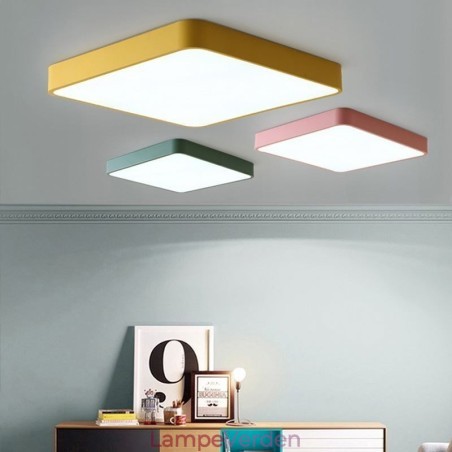 Simlpe Flush Mount tyndt firkantet lys Energibesparende loftslys Simlpe Flush Mount tyndt firkantet lys Energibesparende loftslys