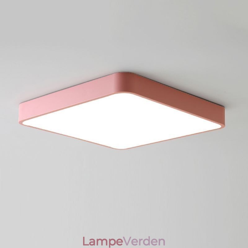 Simlpe Flush Mount tyndt firkantet lys Energibesparende loftslys
