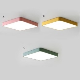 Simlpe Flush Mount tyndt firkantet lys Energibesparende loftslys
