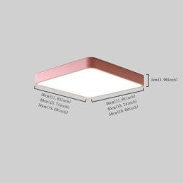 Simlpe Flush Mount tyndt firkantet lys Energibesparende loftslys