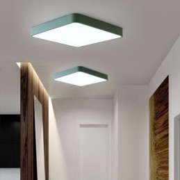 Simlpe Flush Mount tyndt firkantet lys Energibesparende loftslys