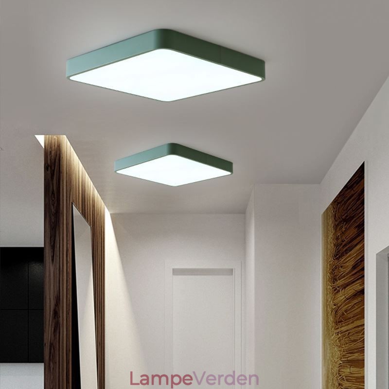 Simlpe Flush Mount tyndt firkantet lys Energibesparende loftslys