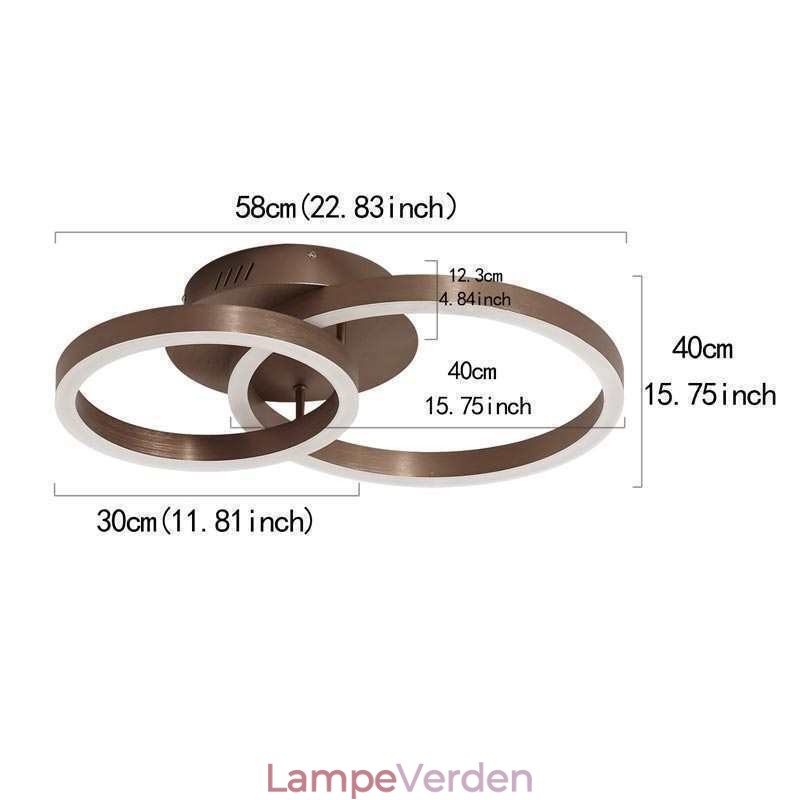 Moderne Simple Flush Mount Creative Ceiling Light Varme Lighting Light