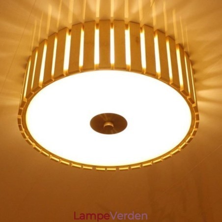 Stor Bamboo Flush Mount kinesisk kreativ loftslampe børnebelysning