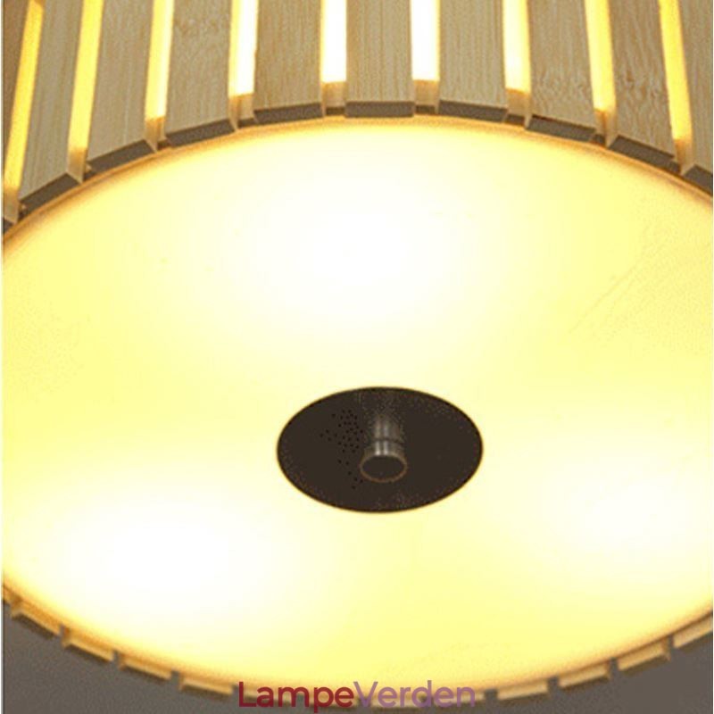 Stor Bamboo Flush Mount kinesisk kreativ loftslampe børnebelysning
