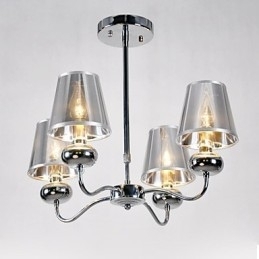 imumModerne moderne mini-stil galvaniseret metallysekrone Pendellampe Flush Mount Spisestue