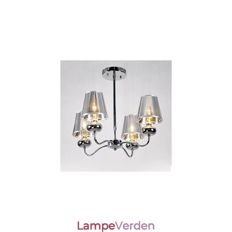 imumModerne moderne mini-stil galvaniseret metallysekrone Pendellampe Flush Mount Spisestue