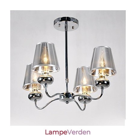imumModerne moderne mini-stil galvaniseret metallysekrone Pendellampe Flush Mount Spisestue