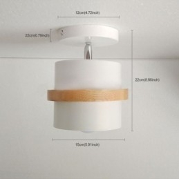 Rund Macaron Spotlight Kromatisk Loftslampe (Enkelt Lys)