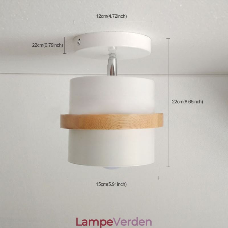 Rund Macaron Spotlight Kromatisk Loftslampe (Enkelt Lys)