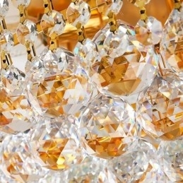 Europæisk Flush Mount Light Luksus Krystal Loftslampe