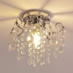 Moderne Minimalistisk Flush Mount Single Crystal Loftslampe