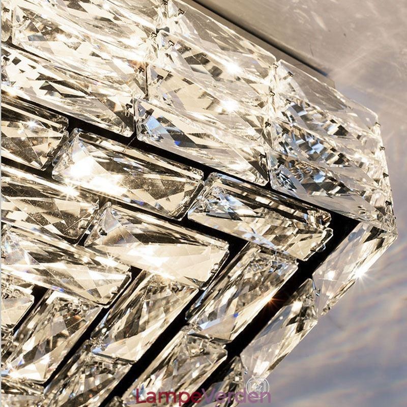 Krystal loftslys Flush Mount Tre farve dæmpbar