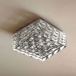 Krystal loftslys Flush Mount Tre farve dæmpbar