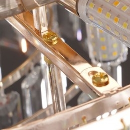 Krystal Flush Mount luksus rund krystal dekoration loftslampe