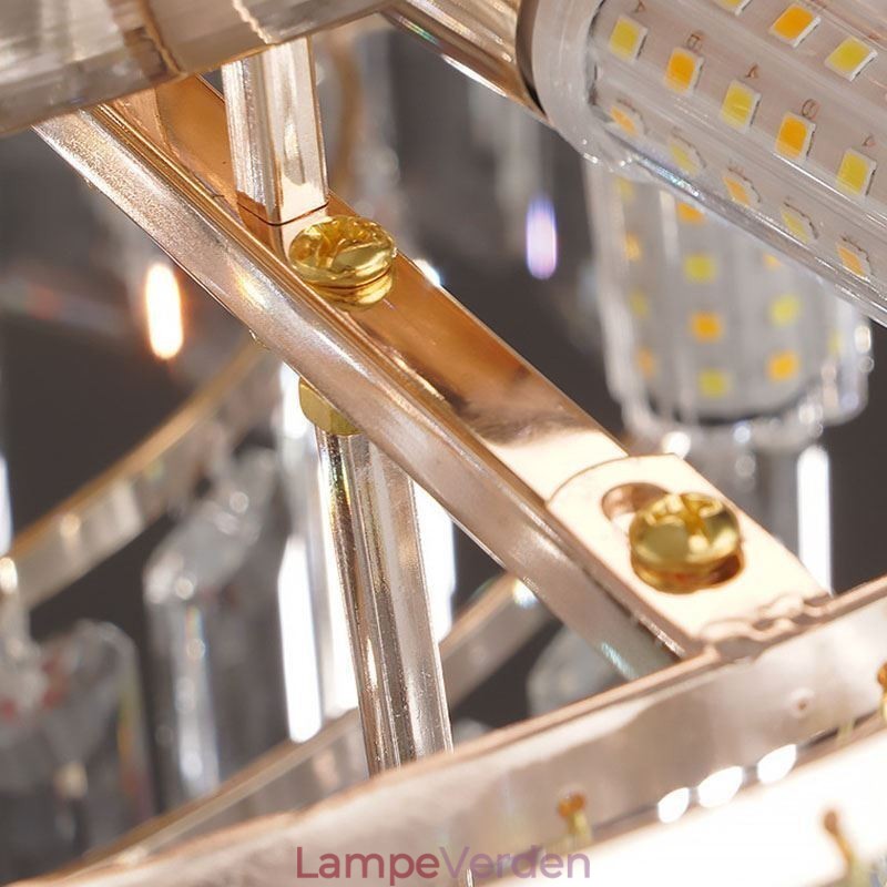 Krystal Flush Mount luksus rund krystal dekoration loftslampe