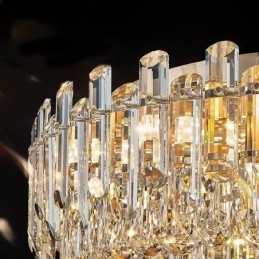 Luksus krystal Flush Mount rund krystal dekoration loftslampe