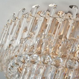 Luksus krystal Flush Mount rund krystal dekoration loftslampe