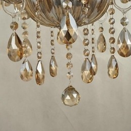 Moderne moderne lysekrone i krystalglas