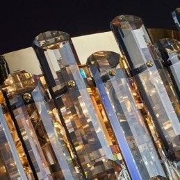 Krystal Flush Mount Simple Modern Rund Loftslampe Spiselys