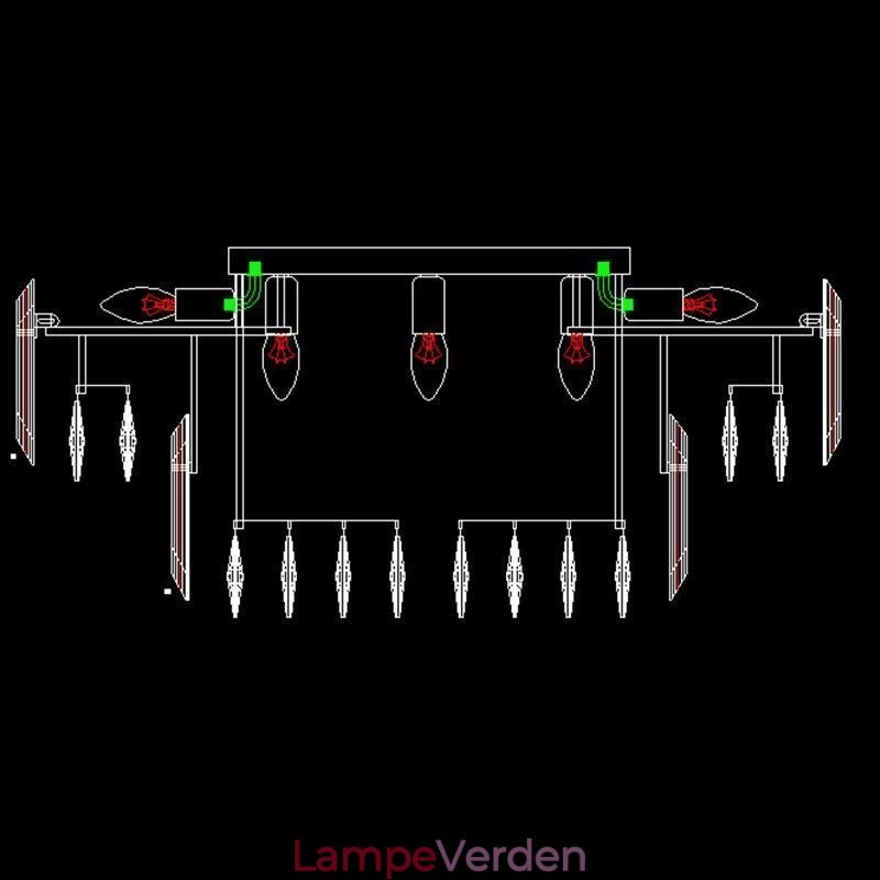 Krystal Flush Mount Simple Modern Rund Loftslampe Spiselys