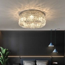 Moderne Elegant Loftslampe Flush Mount Crystal Loftslampe
