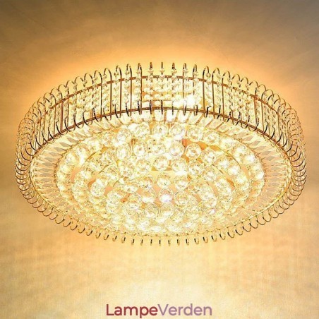 Europæisk stil Flush Mount rund krystal loftslampe Europæisk stil Flush Mount rund krystal loftslampe
