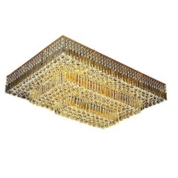 Moderne Flush Mount Tre-Etagers Krystal lysekrone